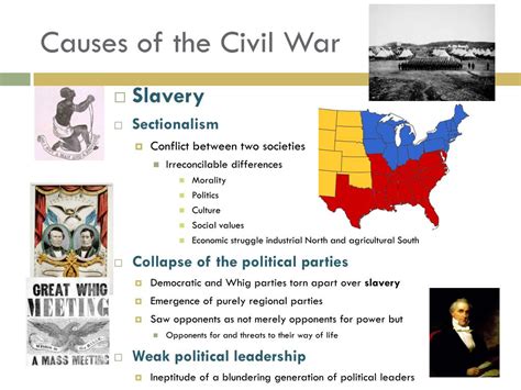 Students should be familiar with the causes of the war, particularly the beliefs of the Democrats and Republicans on the eve of secession. . Evaluate the relative importance of the causes of the civil war in the period from 1830 to 1861 dbq